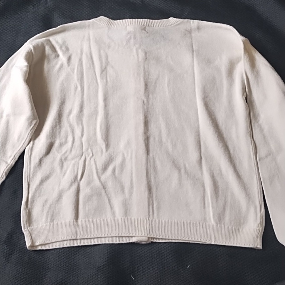 NWT Cat&Jack Cozy Cream Cardigan Sweater SzLarge - Picture 2 of 5